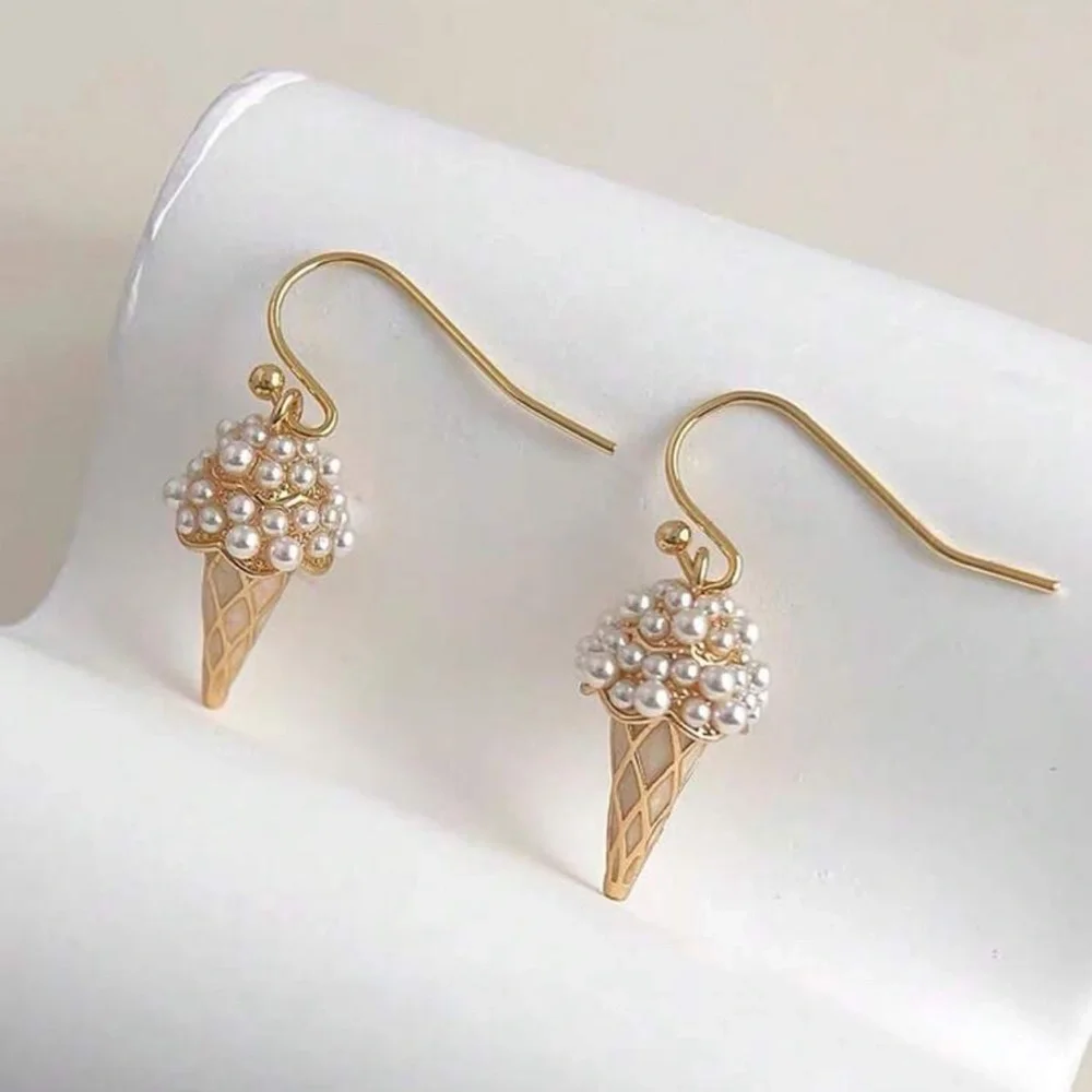 🍦 Ice Cream Cone Earrings 🍦 - Picture 1 of 5
